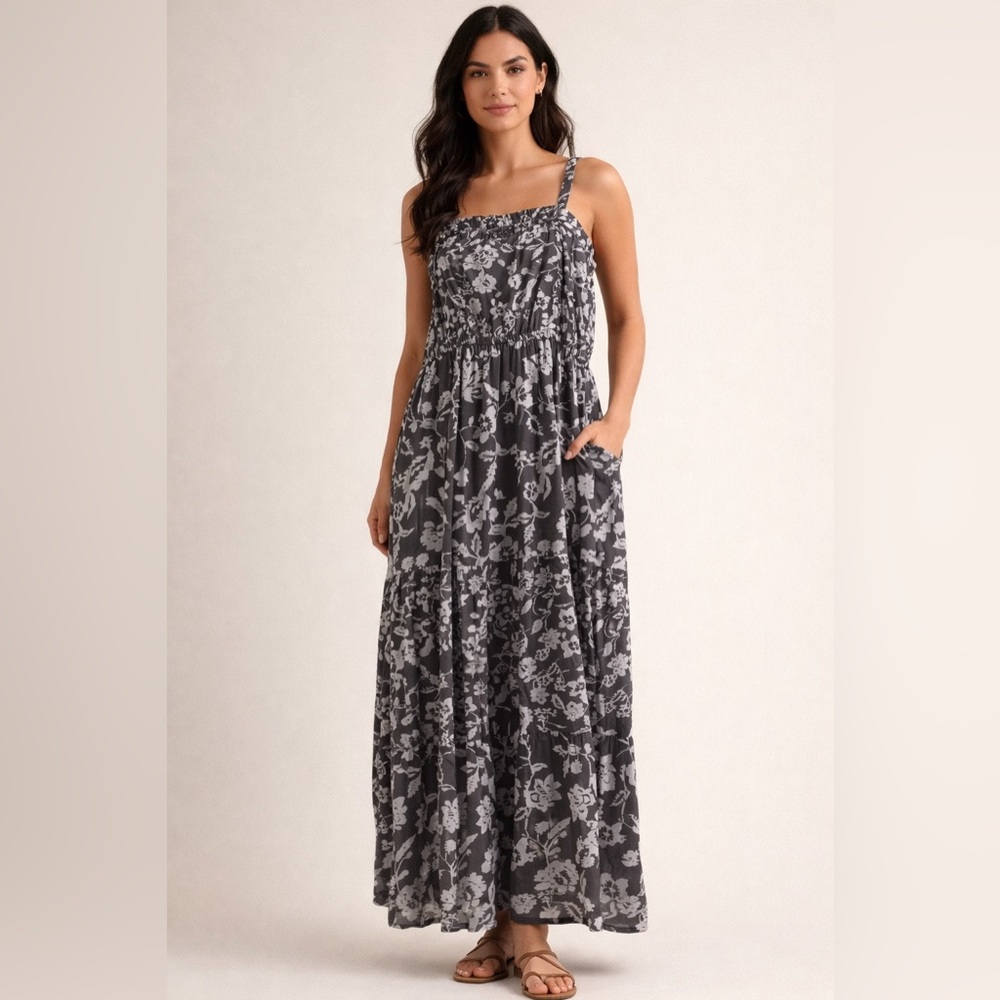 KEREN HART / Floral Maxi Dress New- Sz L